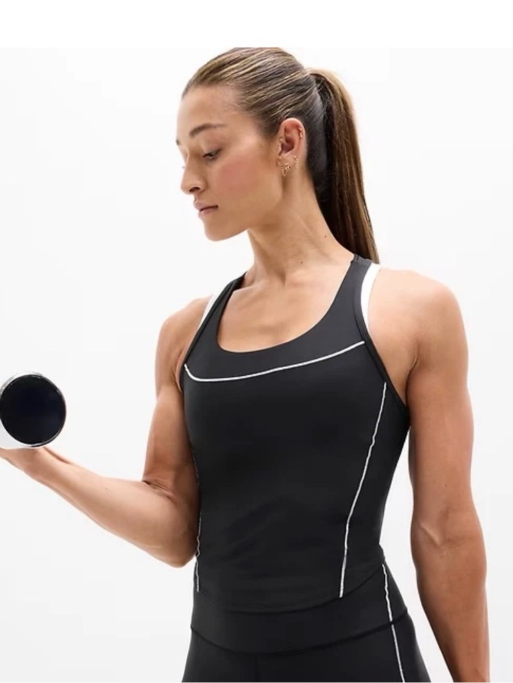 Athleta Black Interval Tank